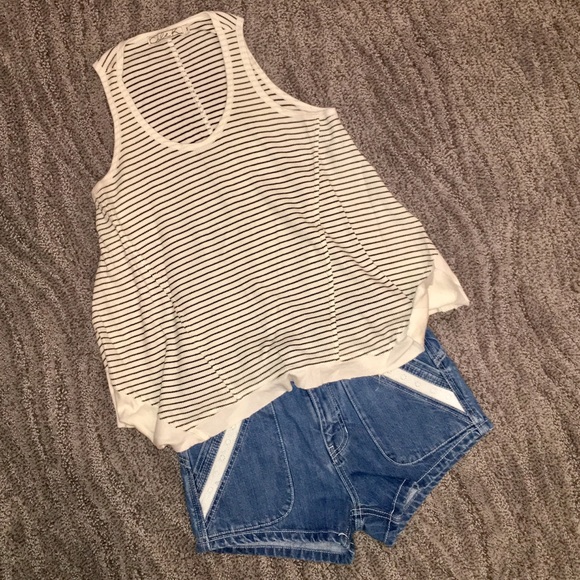 Chloe K Tops - Chloe K Handkerchief Hem Tank Top